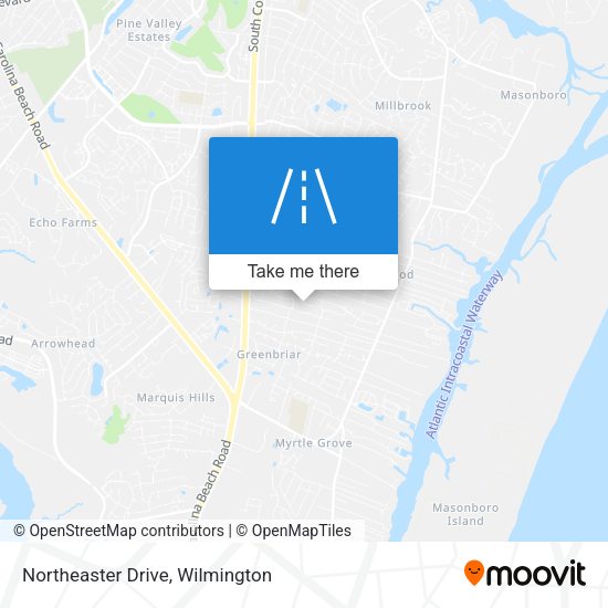 Northeaster Drive map