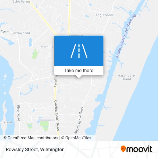 Mapa de Rowsley Street
