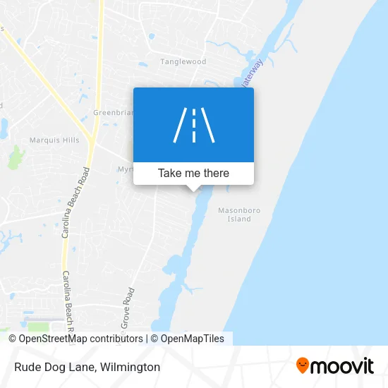 Rude Dog Lane map