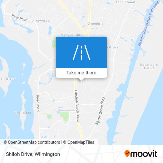 Mapa de Shiloh Drive