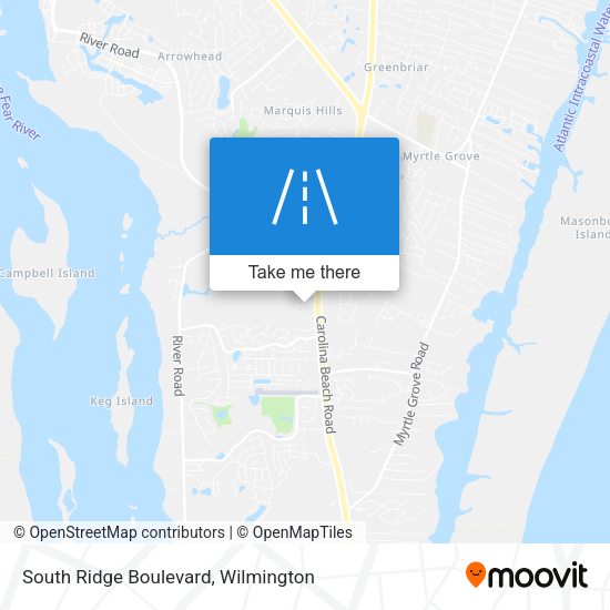 South Ridge Boulevard map