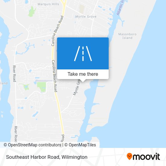 Southeast Harbor Road map