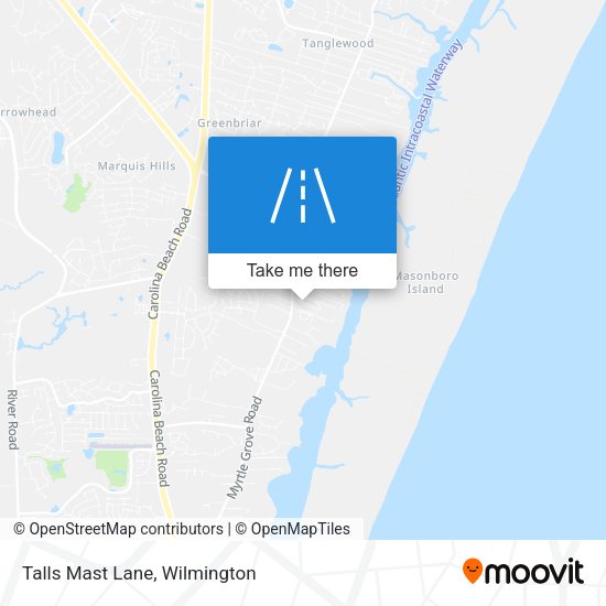 Talls Mast Lane map