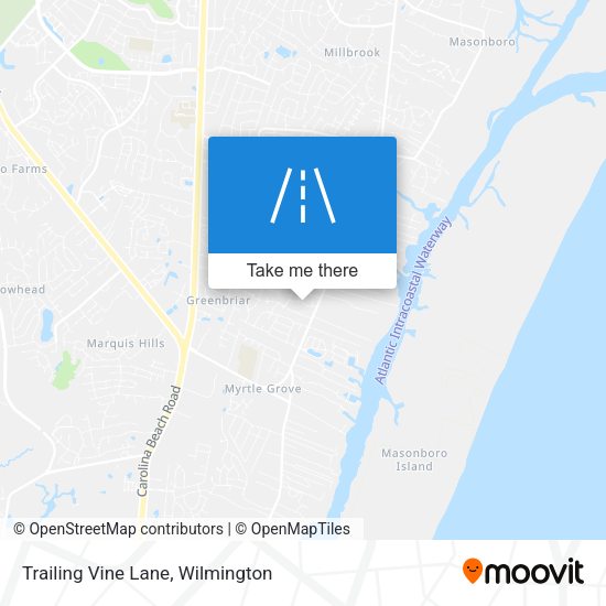 Trailing Vine Lane map