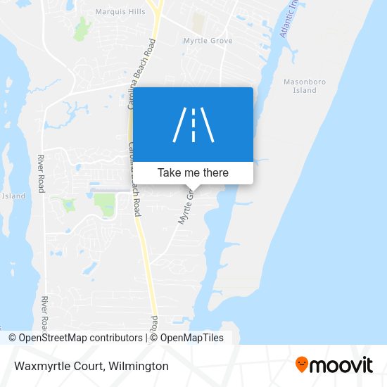 Mapa de Waxmyrtle Court