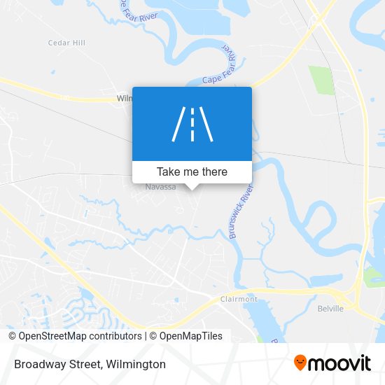Mapa de Broadway Street