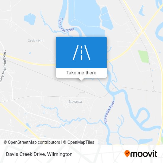 Davis Creek Drive map