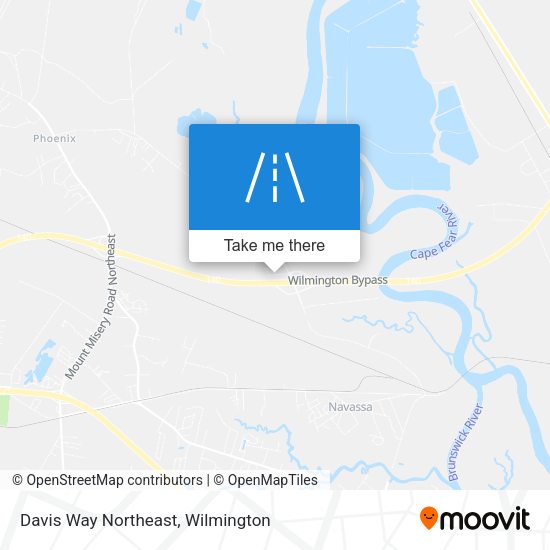 Mapa de Davis Way Northeast