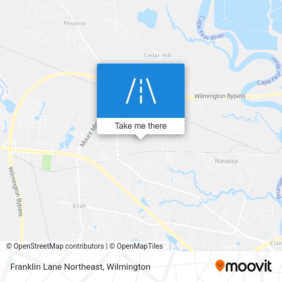 Mapa de Franklin Lane Northeast