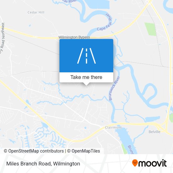 Miles Branch Road map