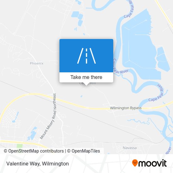 Mapa de Valentine Way
