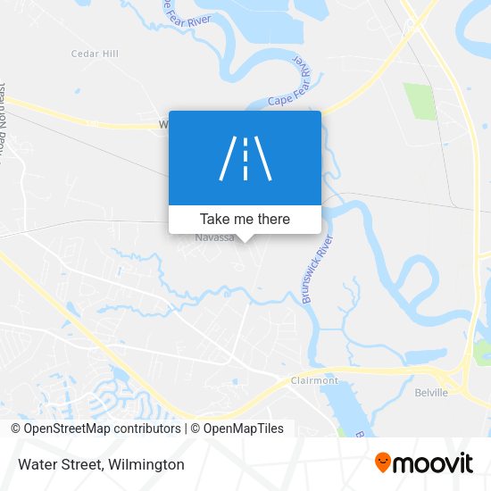 Mapa de Water Street