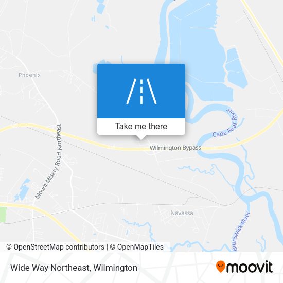 Wide Way Northeast map