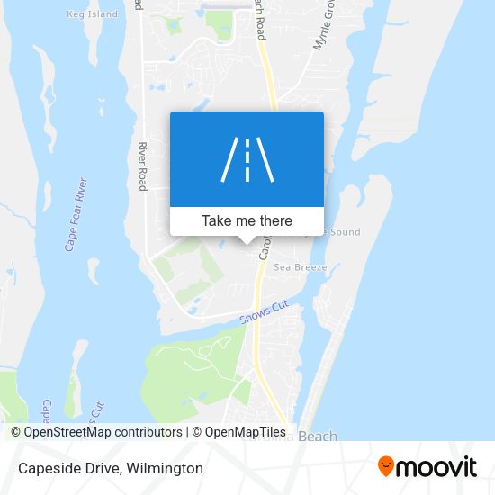 Capeside Drive map