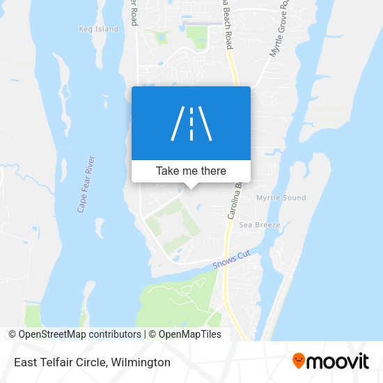 East Telfair Circle map