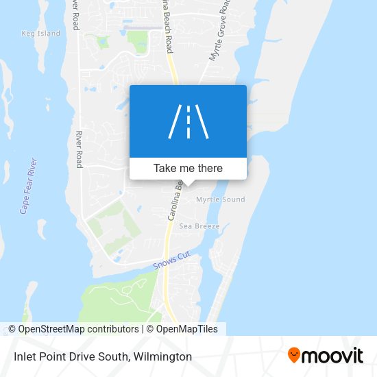 Inlet Point Drive South map