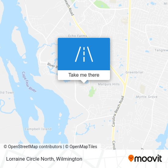 Lorraine Circle North map