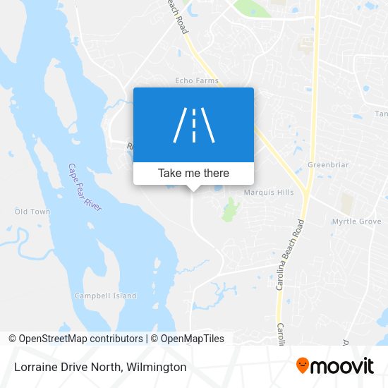 Mapa de Lorraine Drive North