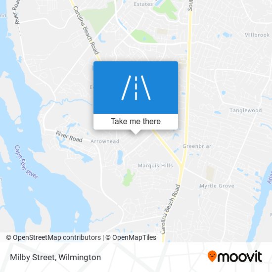 Milby Street map