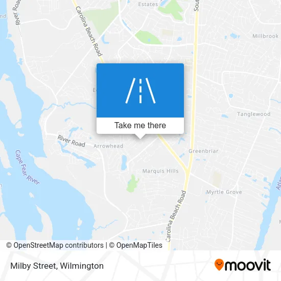 Milby Street map