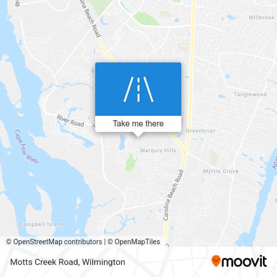 Mapa de Motts Creek Road