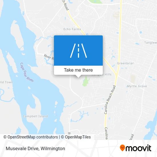 Musevale Drive map