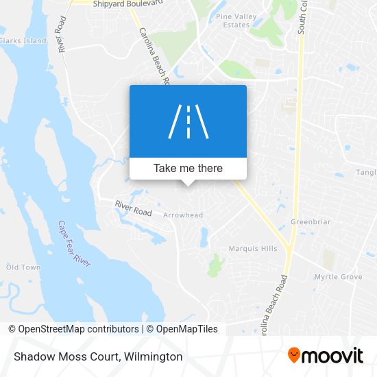 Mapa de Shadow Moss Court