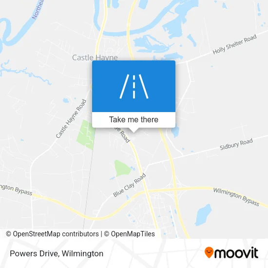 Powers Drive map