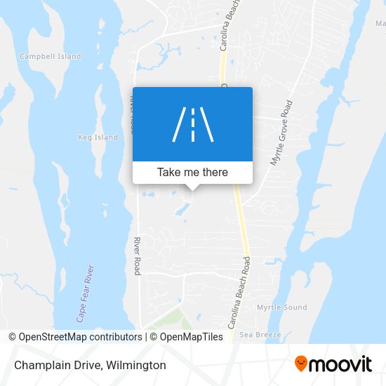 Mapa de Champlain Drive