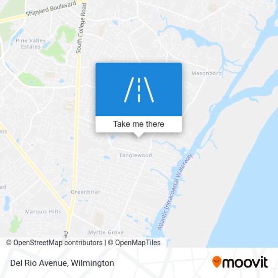 Del Rio Avenue map