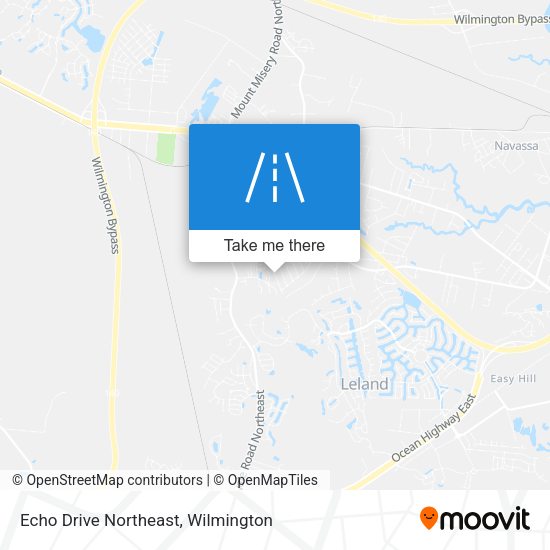 Echo Drive Northeast map