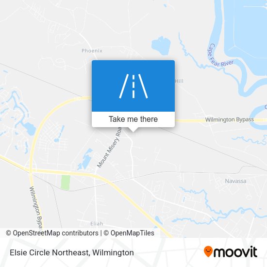 Elsie Circle Northeast map