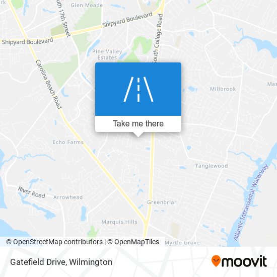 Gatefield Drive map
