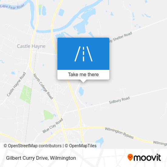Mapa de Gilbert Curry Drive
