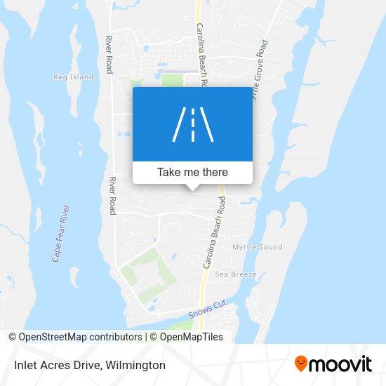Inlet Acres Drive map