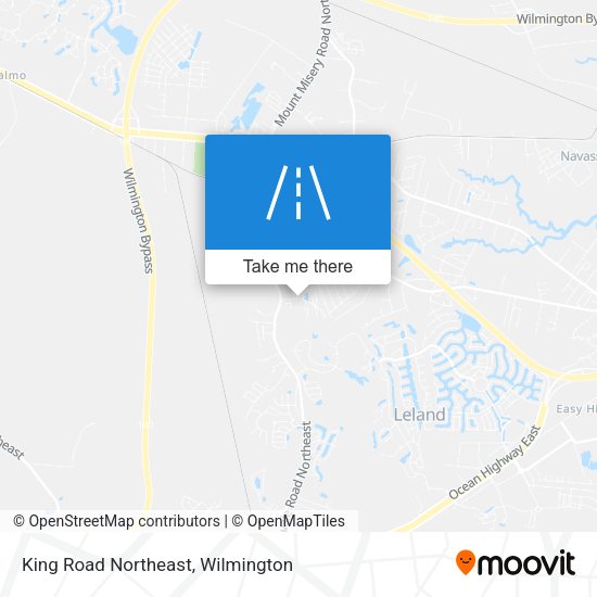 Mapa de King Road Northeast
