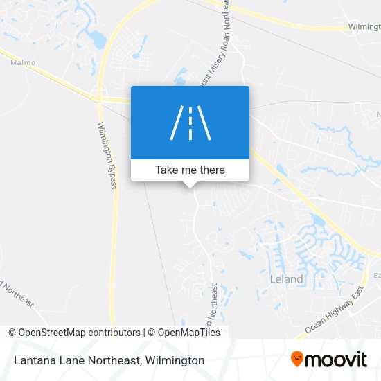 Lantana Lane Northeast map
