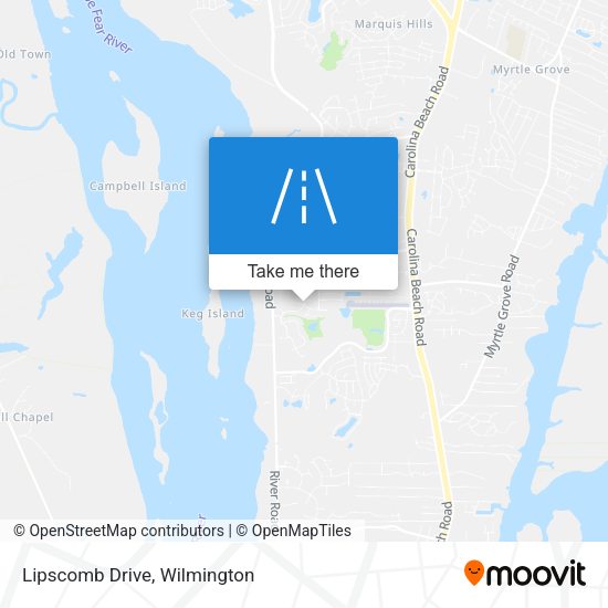 Mapa de Lipscomb Drive