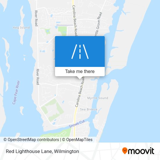 Red Lighthouse Lane map