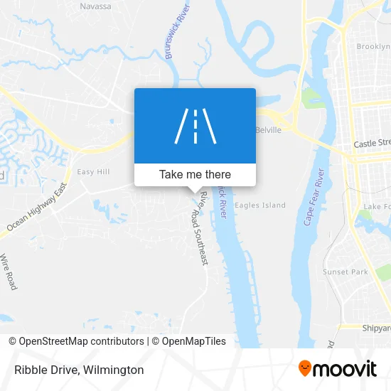Ribble Drive map