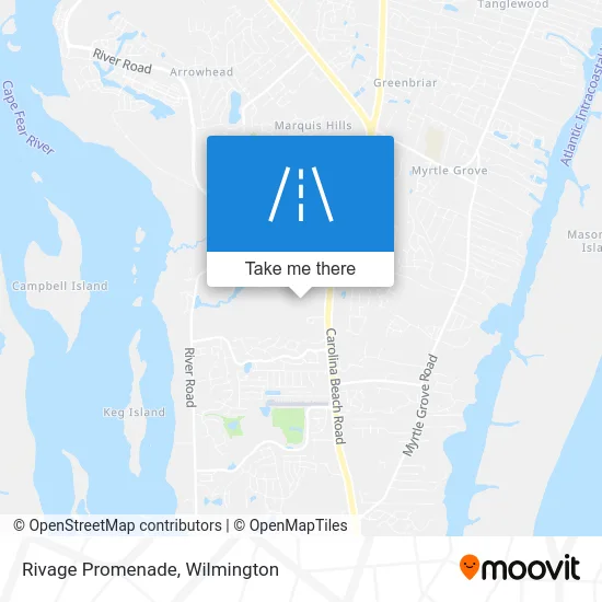 Rivage Promenade map