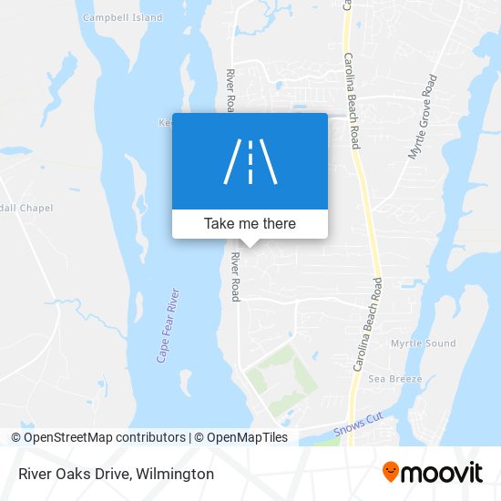 River Oaks Drive map