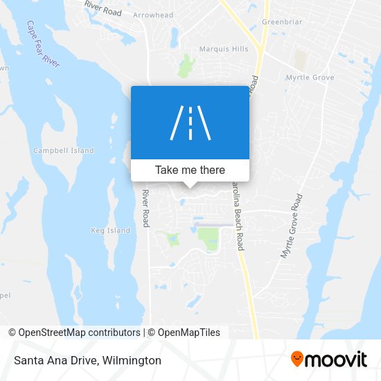 Santa Ana Drive map