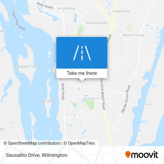 Sausalito Drive map