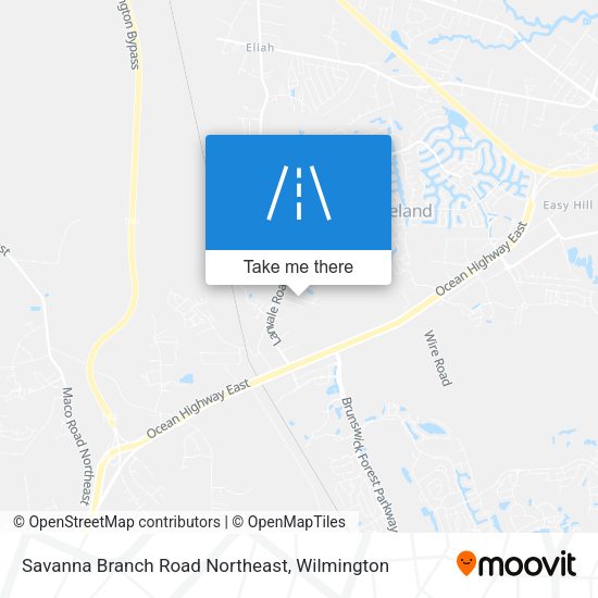Savanna Branch Road Northeast map