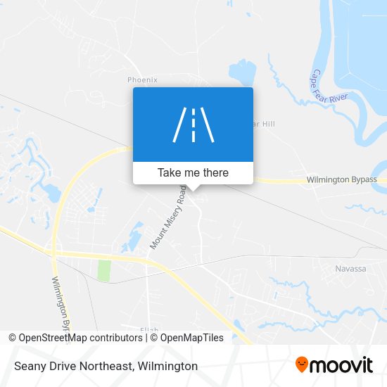 Seany Drive Northeast map