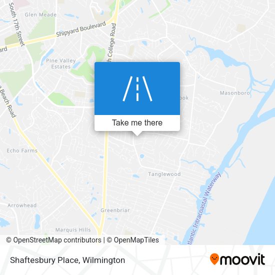 Shaftesbury Place map