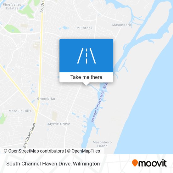 South Channel Haven Drive map