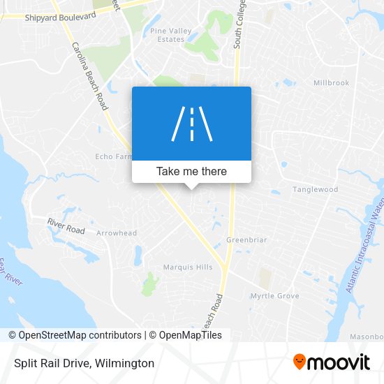 Split Rail Drive map