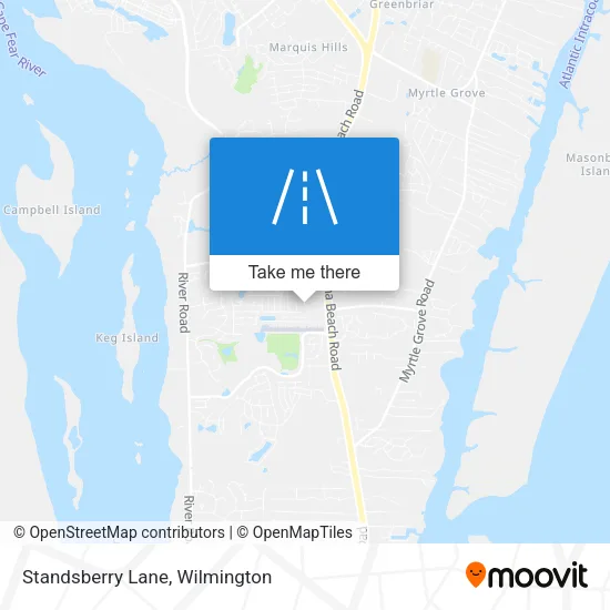 Standsberry Lane map
